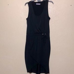 JustFab Black Dress Wrap L